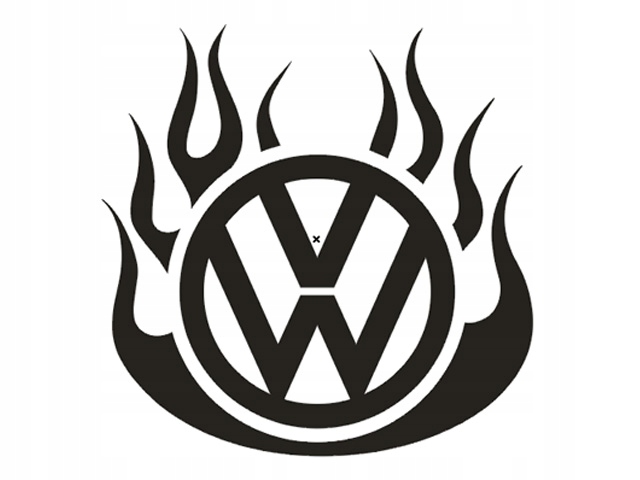 

Naklejka na tylną szybę maskę Vw Polo Golf Passat