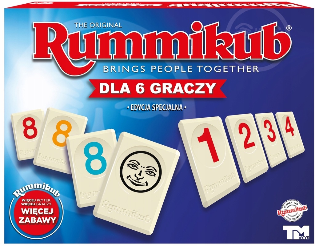 Oryginalna Gra Rodzinna Rummikub Xp 6 Graczy 4606