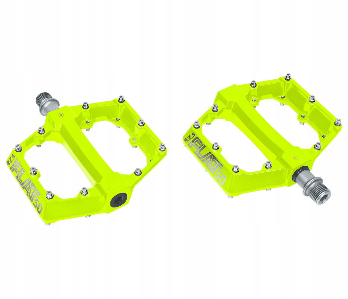 Pedały rowerowe Kellys Flat 50 lime maszynowe