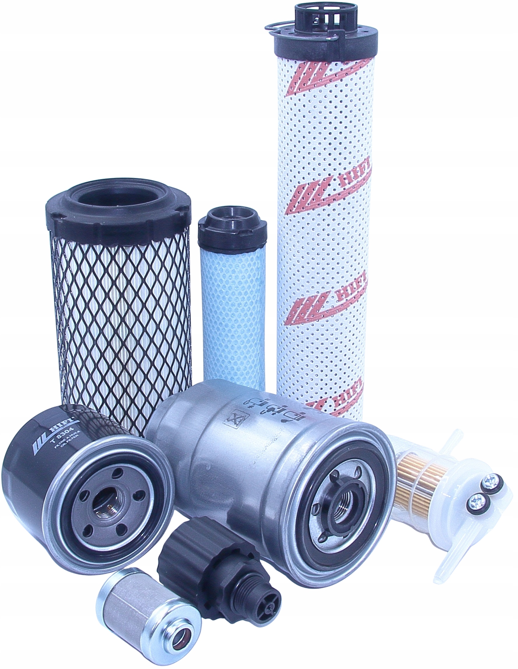 Filtry Terex TC16, Tc 16 minibagr sada.