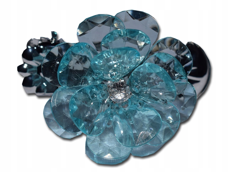 

Spinka do firan Klamra kryształ kompl 2szt Niebies