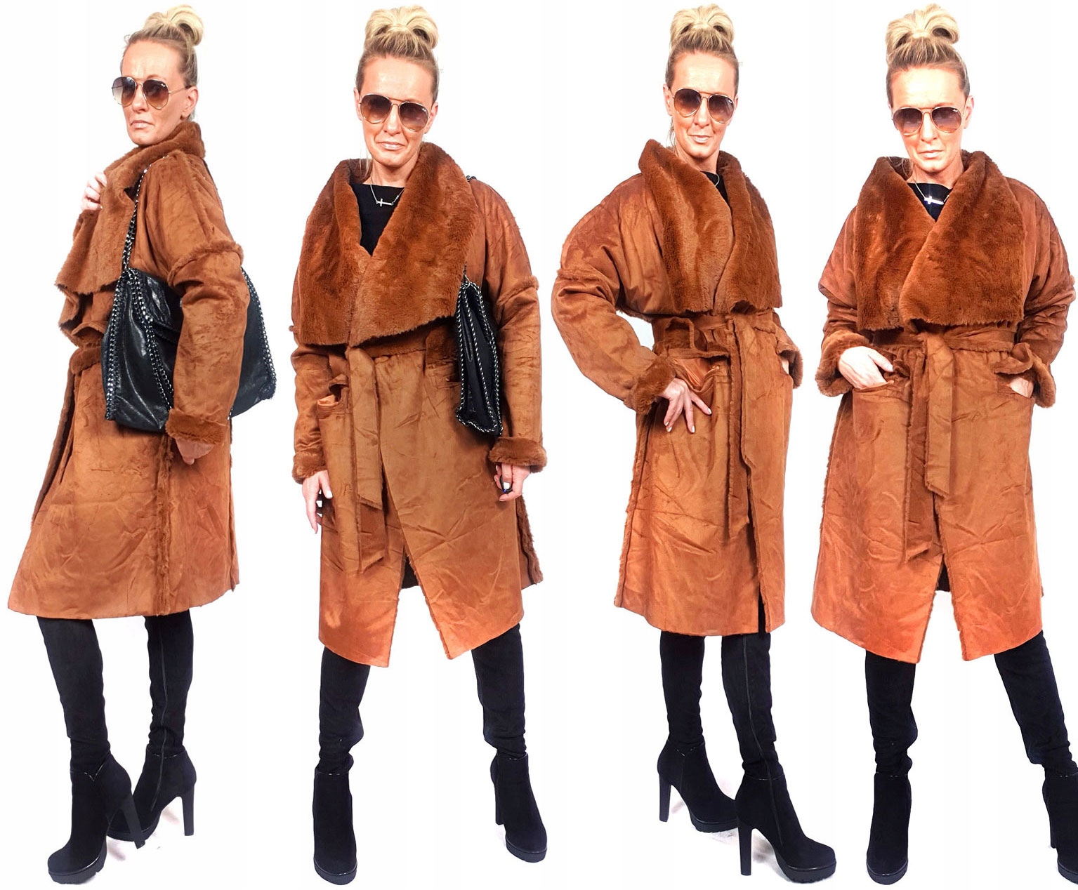 

Płaszczyk Futerko Eko Kożuch Zimowy Futro Luxury