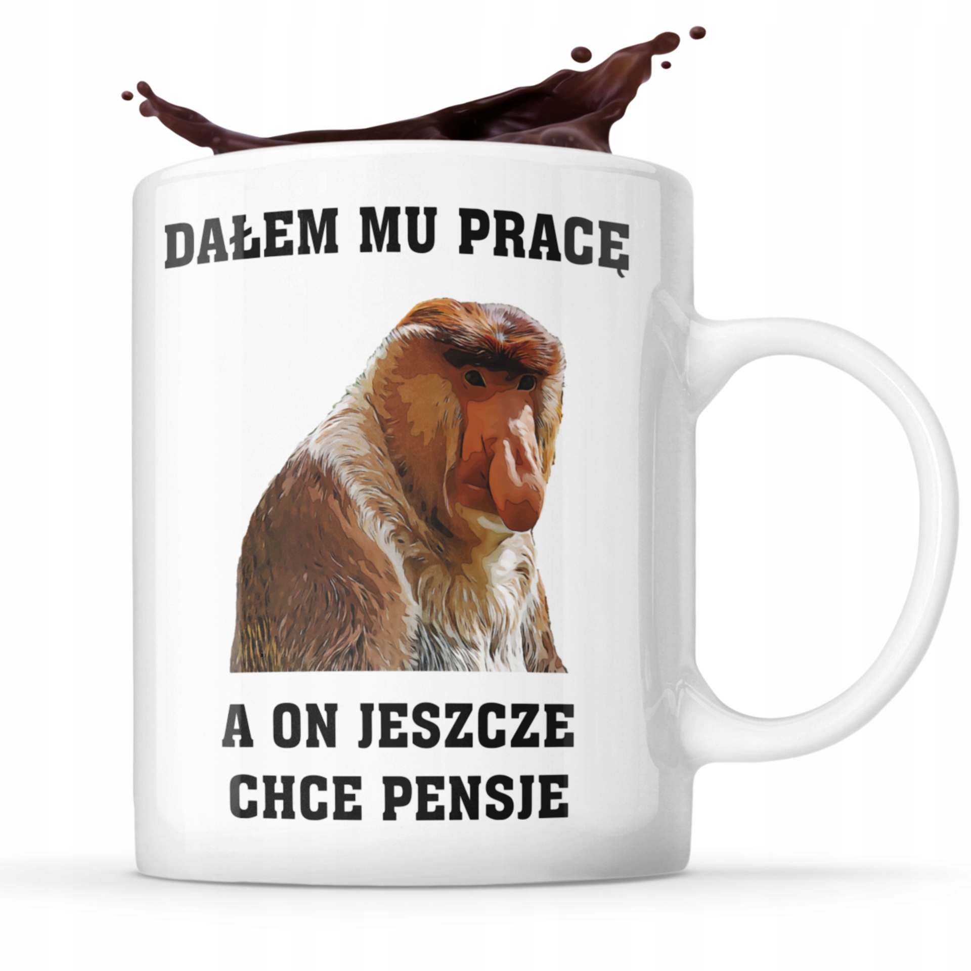 

Śmieszny Kubek Upominek Dałem Mu Pracę