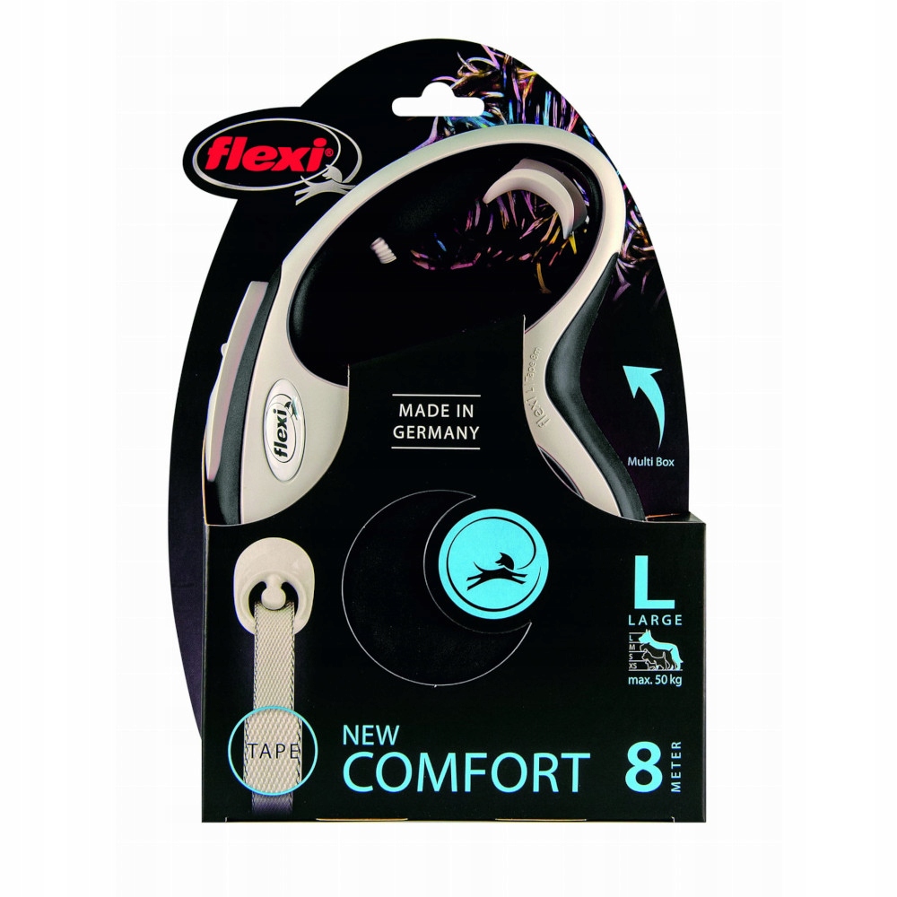 

Smycz Flexi New Comfort L8m 50kg czarna
