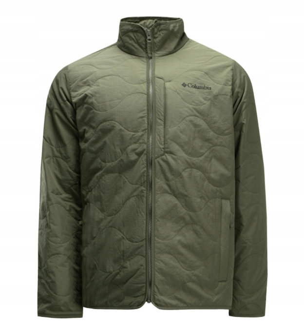 Pánská bunda bez kapuce Columbia Birchwood velikost S, zelená