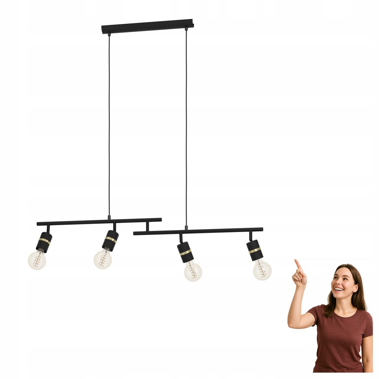 Závesná lampa Lurone 900177 Eglo