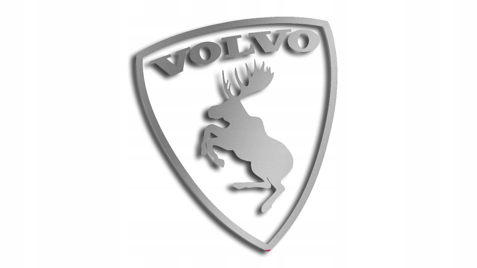 

Wycinana naklejka Łoś Volvo srebrna