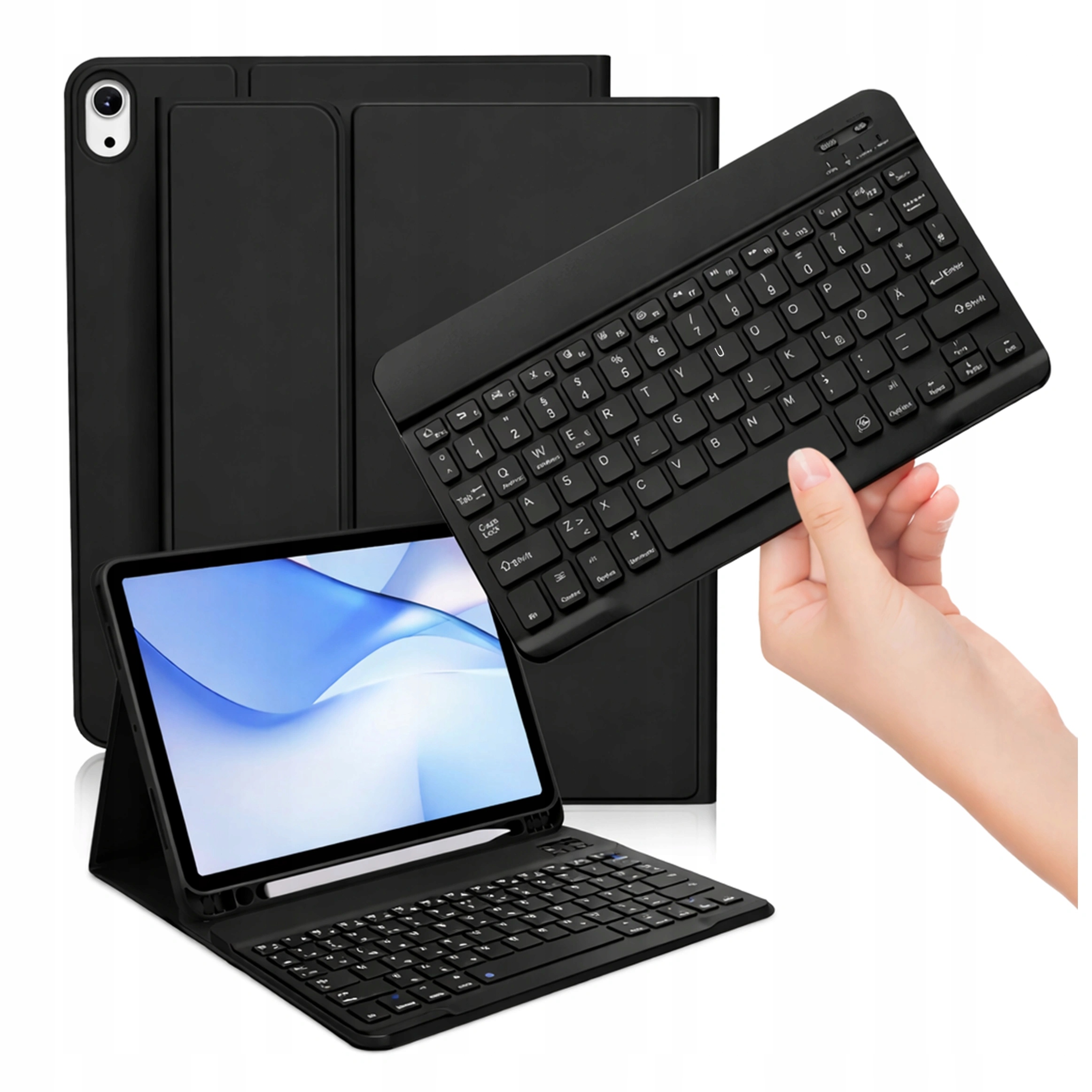 Ochranné Pouzdro Bluetooth Klávesnice pro iPad Air 11" 2024 2026 a 10.9" 2022