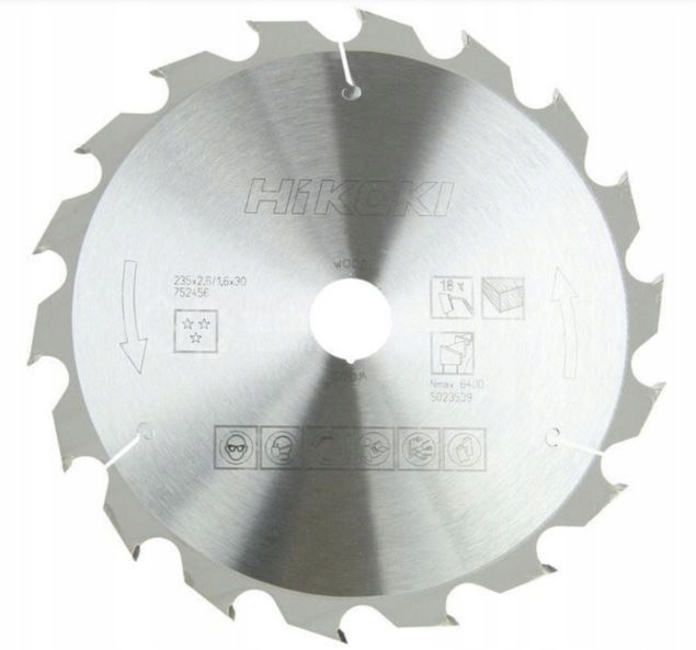Hikoki Pilový kotouč na dřevo 235x30 mm 18z 752456 1 ks