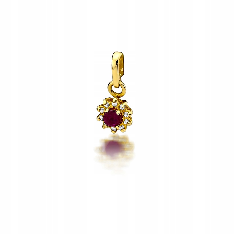 

Złota Zawieszka Klasyczna 585 Rubin 0,15 ct