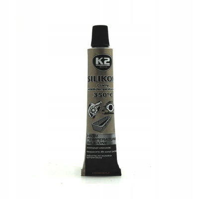 K2 Silikon Czarny Wysokotemperaturowy do +350C 21g