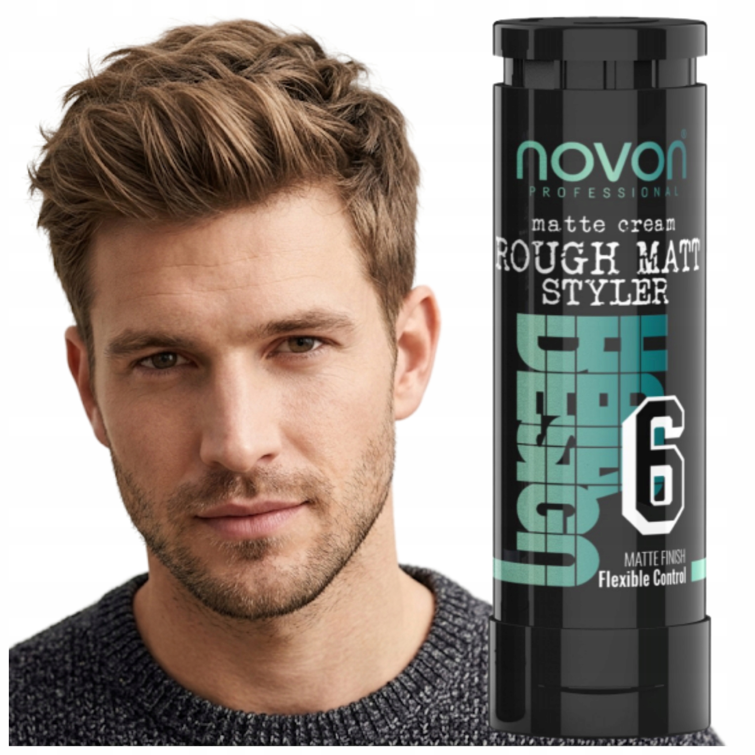 Krém na úpravu vlasů Novon Professional Rough Matt Styler 100 ml