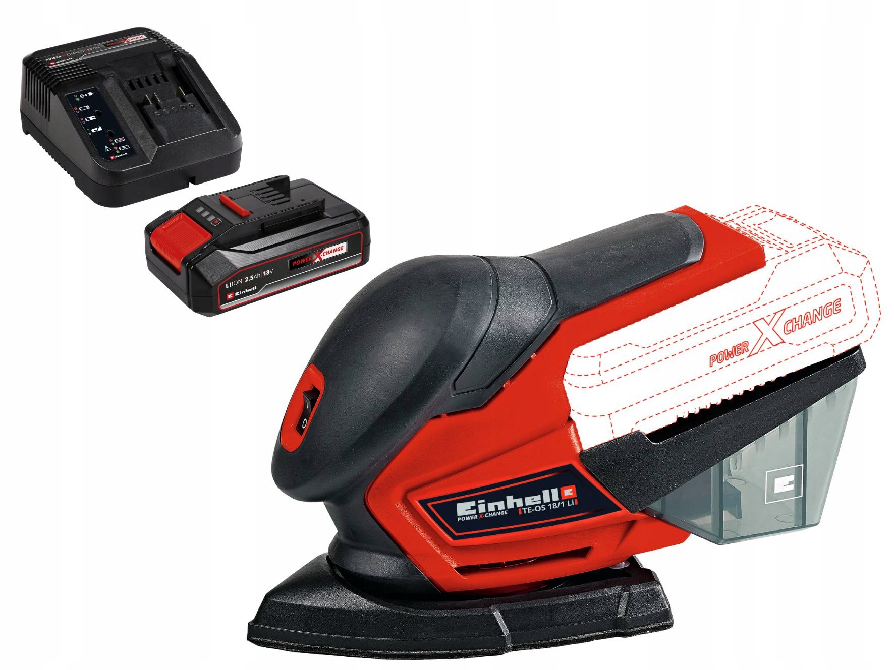 

Multiszlifierka Einhell Te-os 18/1 Li (2,5Ah Zs)