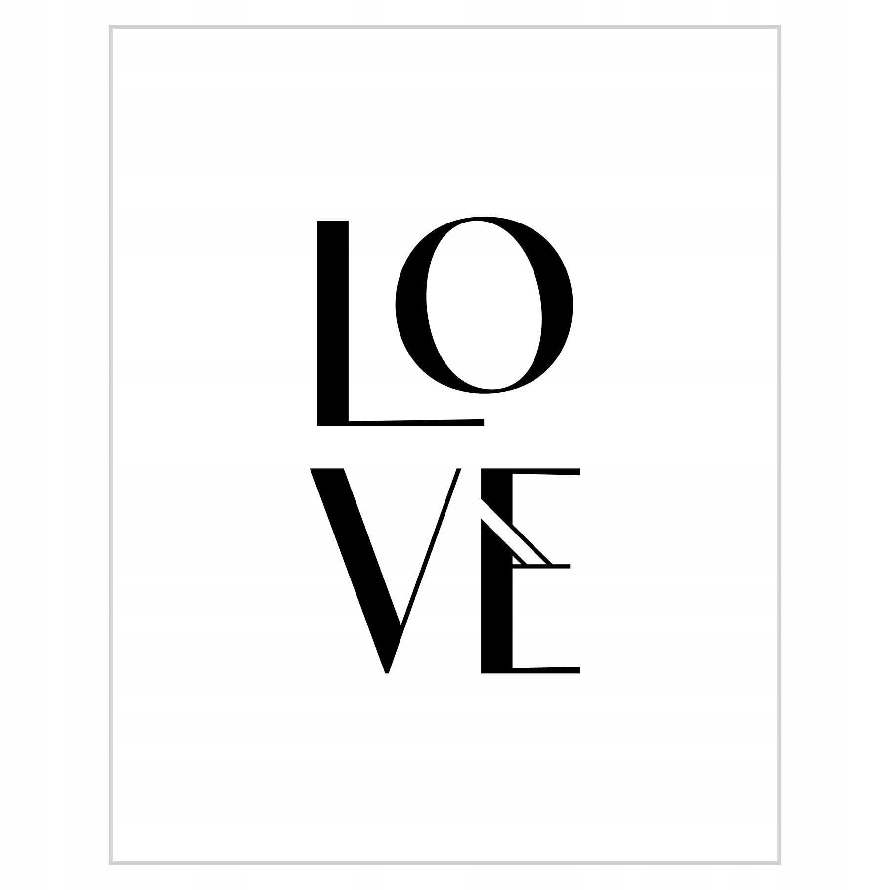 

Plakat 40x50 Napis Love