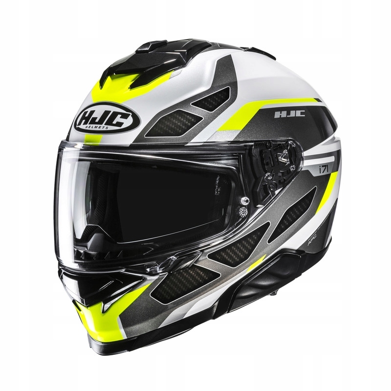 Motocyklová Prilba Hjc I71 Zest White Yellow (s)