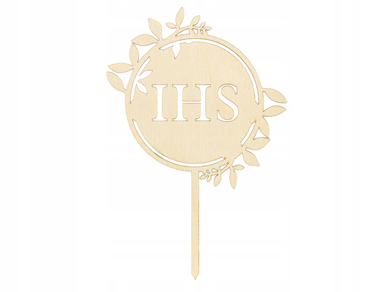 

Topper drewniany Ihs, 23cm