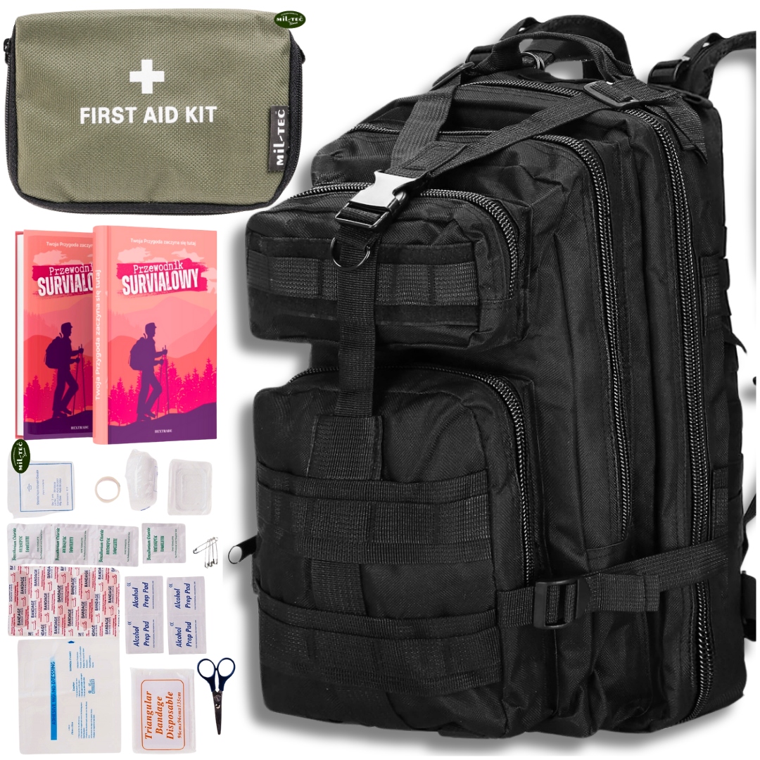 21el Apteczka Ratunkowa mil-tec Podróżna Taktyczna Plecak Wojskowy 35 L