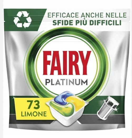 Levně Fairy Platinum Kapsle do Myčky Lemon 73 kusů