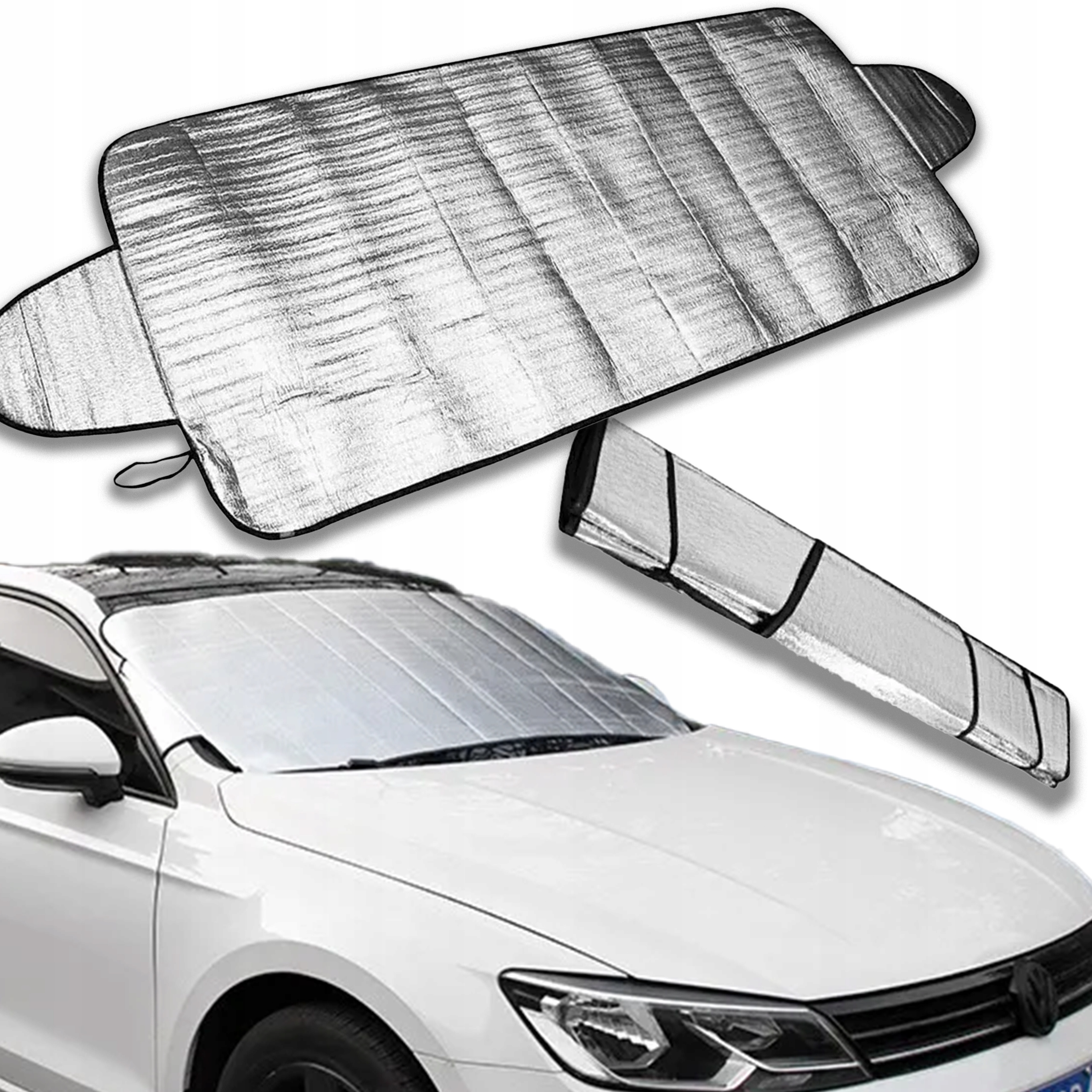 OSŁONA NA SZYBĘ PRZECIWSŁONECZNA POKROWIEC MATA SZYBĘ SAMOCHODU LATO/ZIMA