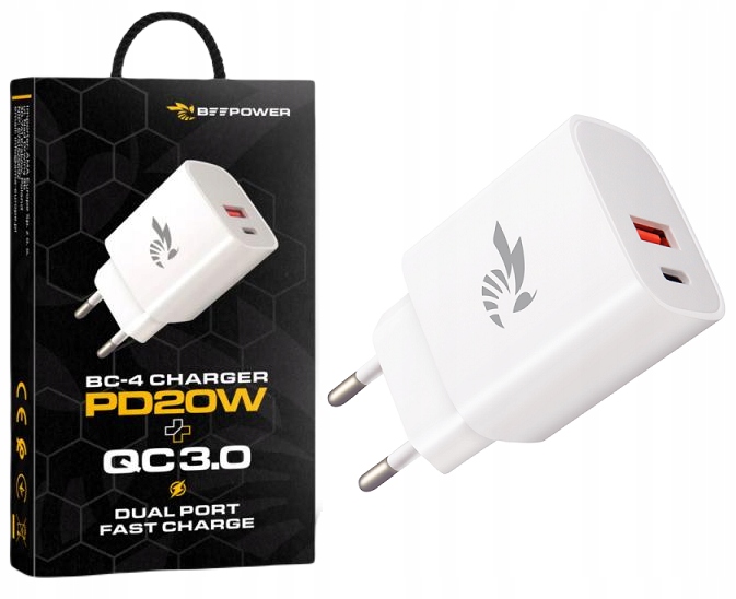 

Szybka Ładowarka Sieciowa Usb-c Usb 20W Pd