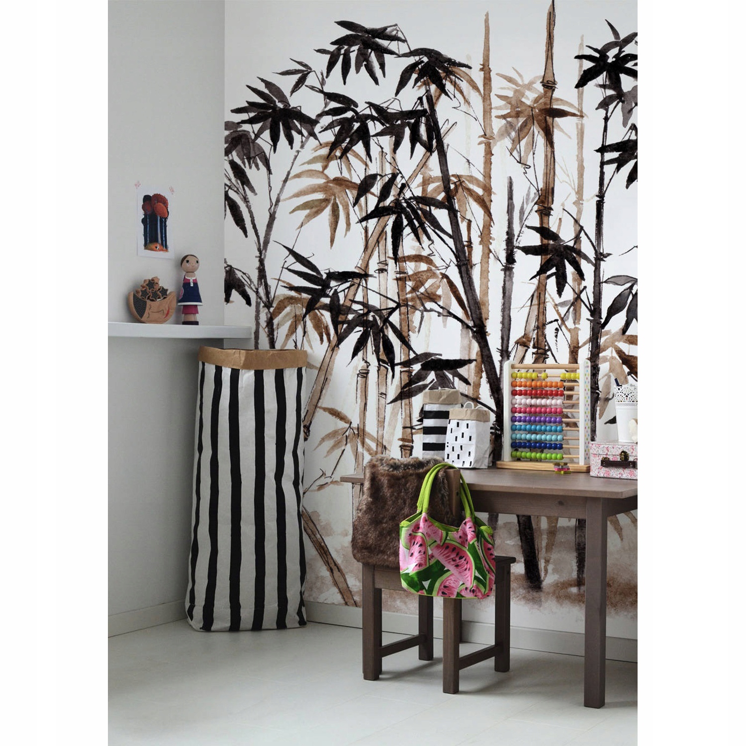 

Fototapeta flizelinowa Retro wzór bambusa 104x70