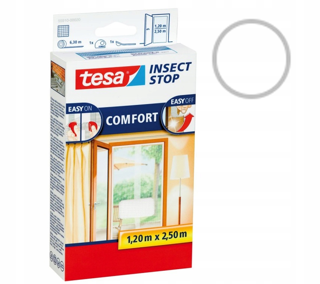 

Tesa Moskitiera comfort 2 X 0,65m x 2,5m Biała