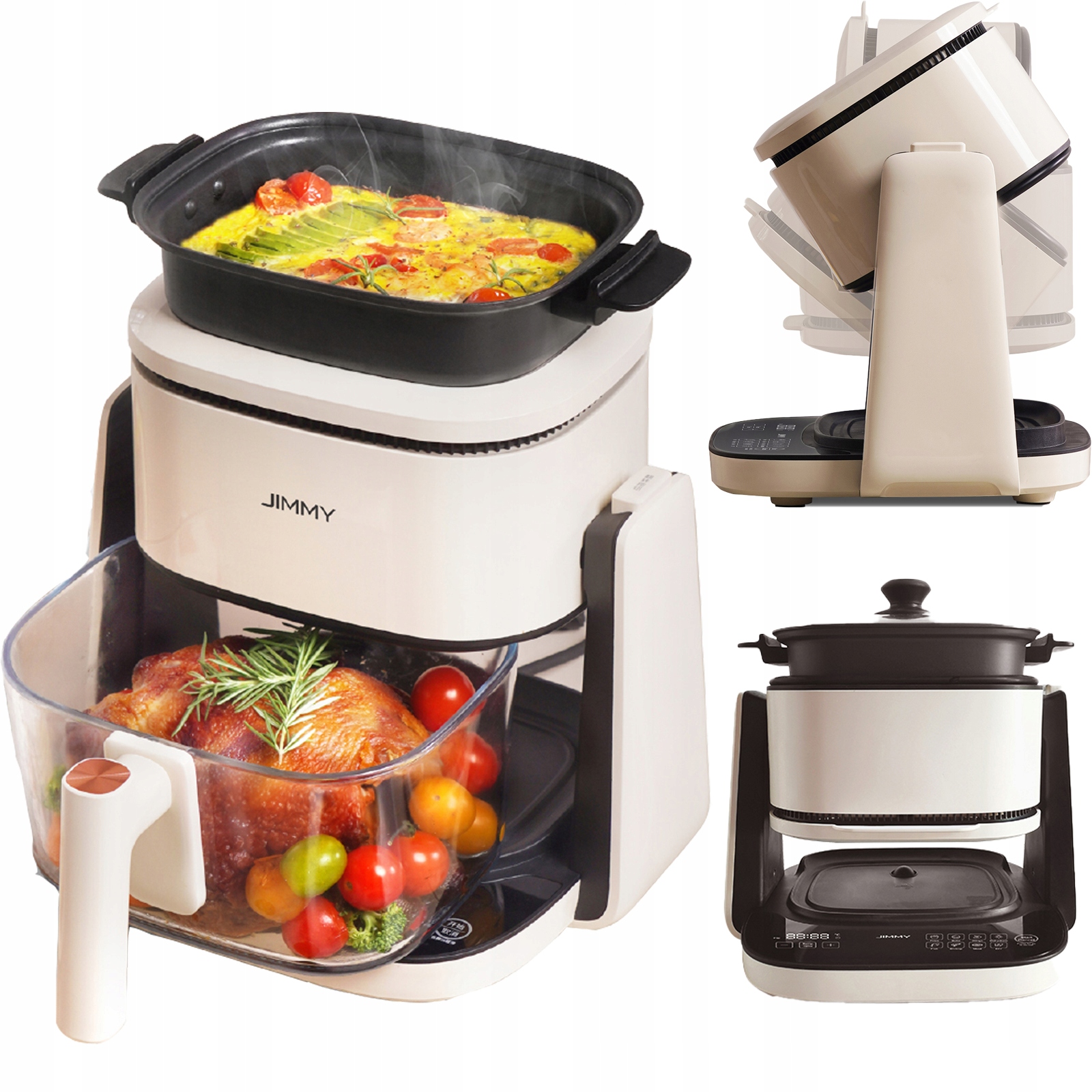 Frytkownica beztłuszczowa Jimmy AF3 Easy Fry wielofunkcyjny 4L