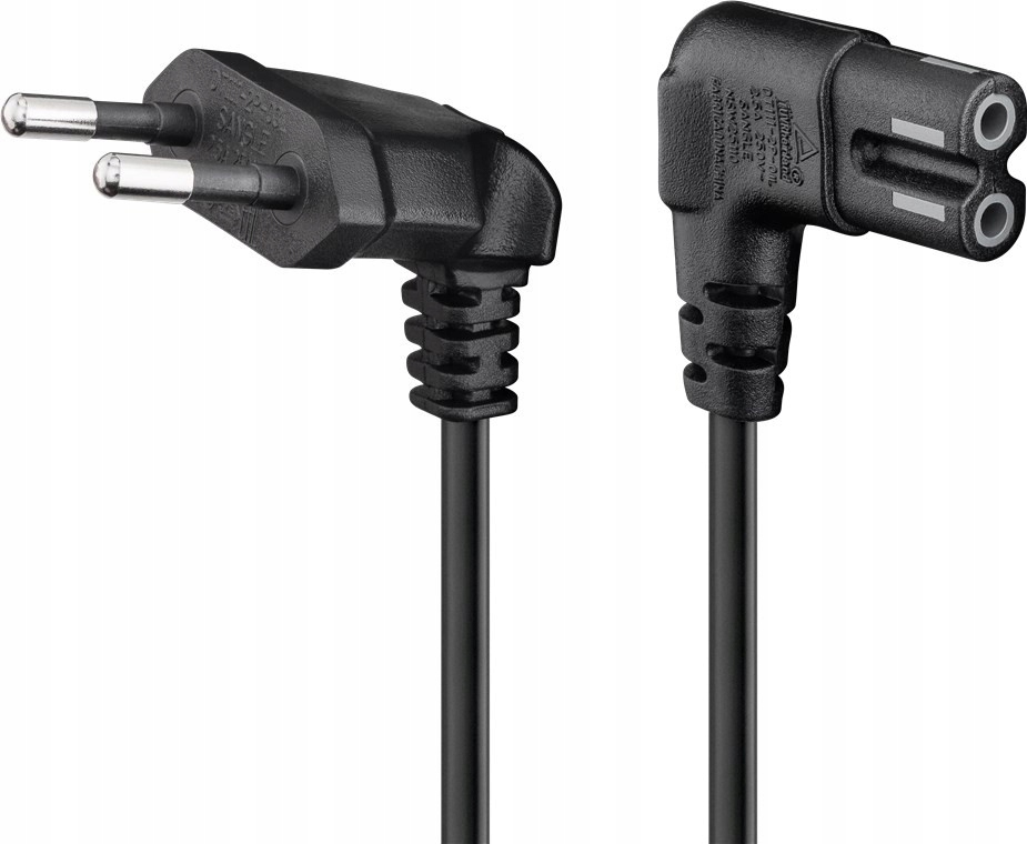 

Kabel przewód Euro C7 czarny 5m