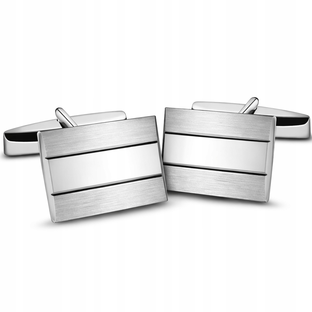Stříbrné manžetové knoflíčky Ag 925 SP028 Gravírování Bonus