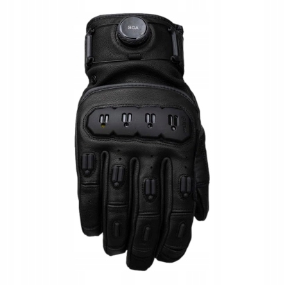 Krátke motocyklové rukavice Knox Orsa Leather MK3 Black čierne Darčeky