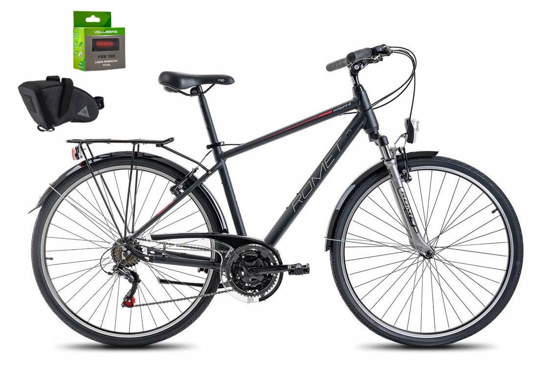 Rower 28 Romet Wagant 3(0) Special czarno-czerwony 19"