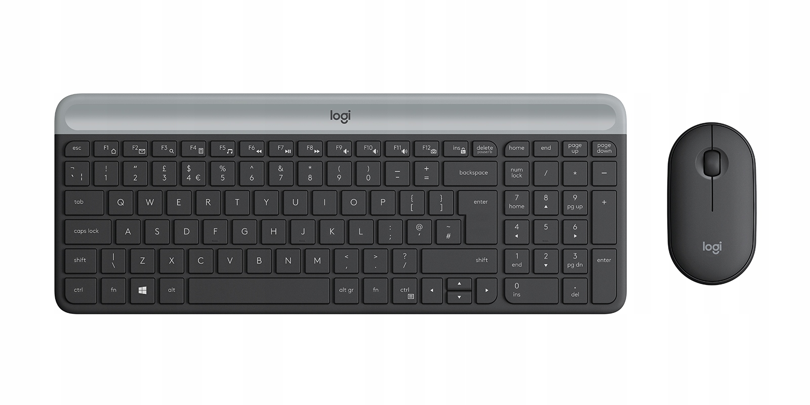 Sada myši a klávesnice Logitech MK470 Slim Combo Bluetooth Uk rozložení