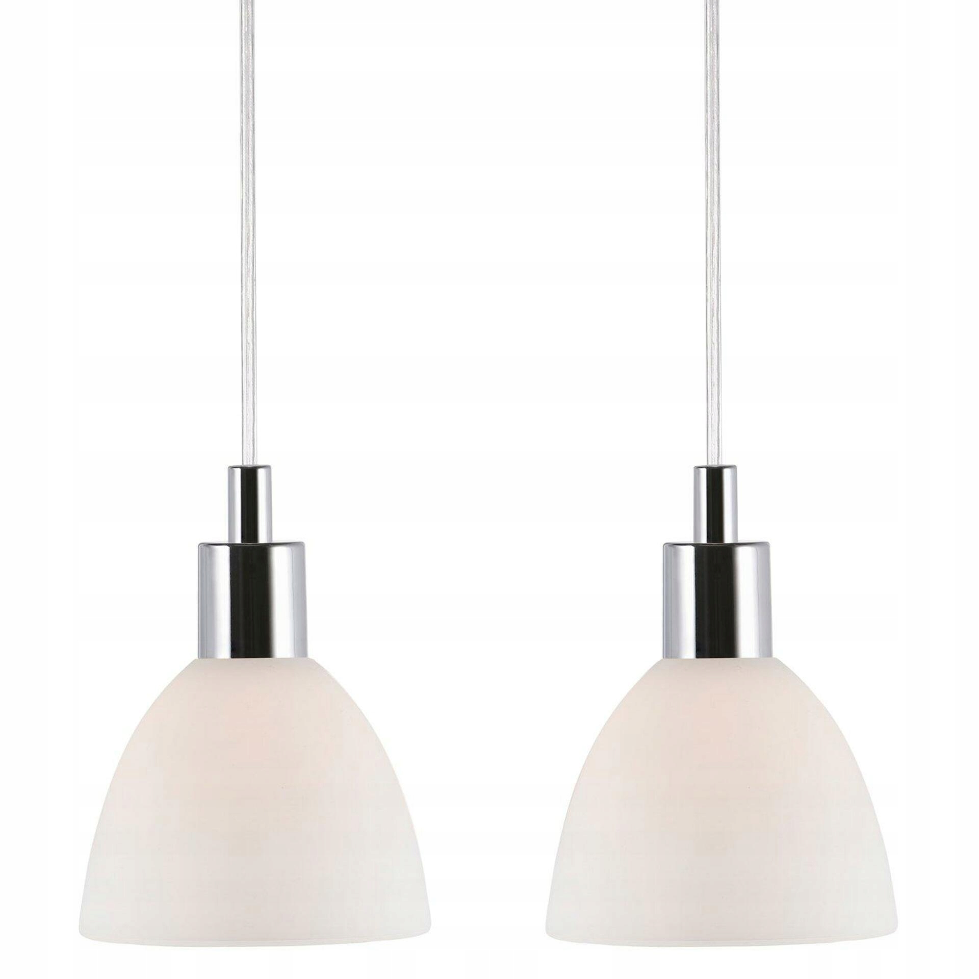 Nordlux Ray 2-Kit závěsné svítidlo 2x40W E14 chrom opál sklo 63233033