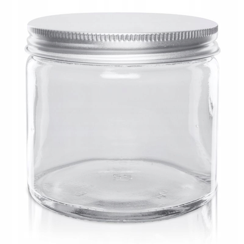 

Słoik szklany bezbarwny 250ml z nakrętką Alu