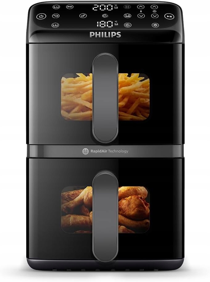 Philips Airfryer 4000 NA460/00 Dual Basket beztuková fritéza 10 l