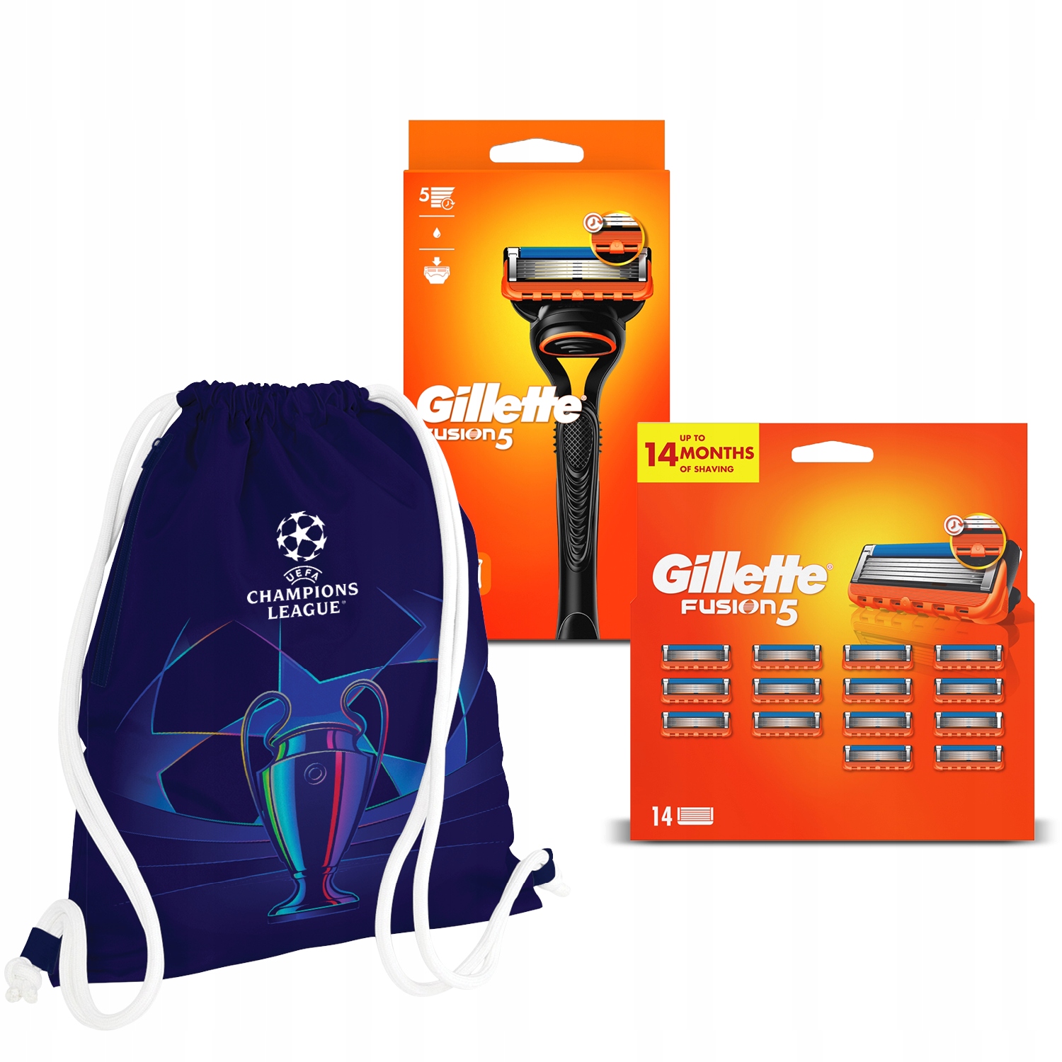 Zestaw Gillette Fusion5 maszynka, 16 ostrzy wymiennych Ucl