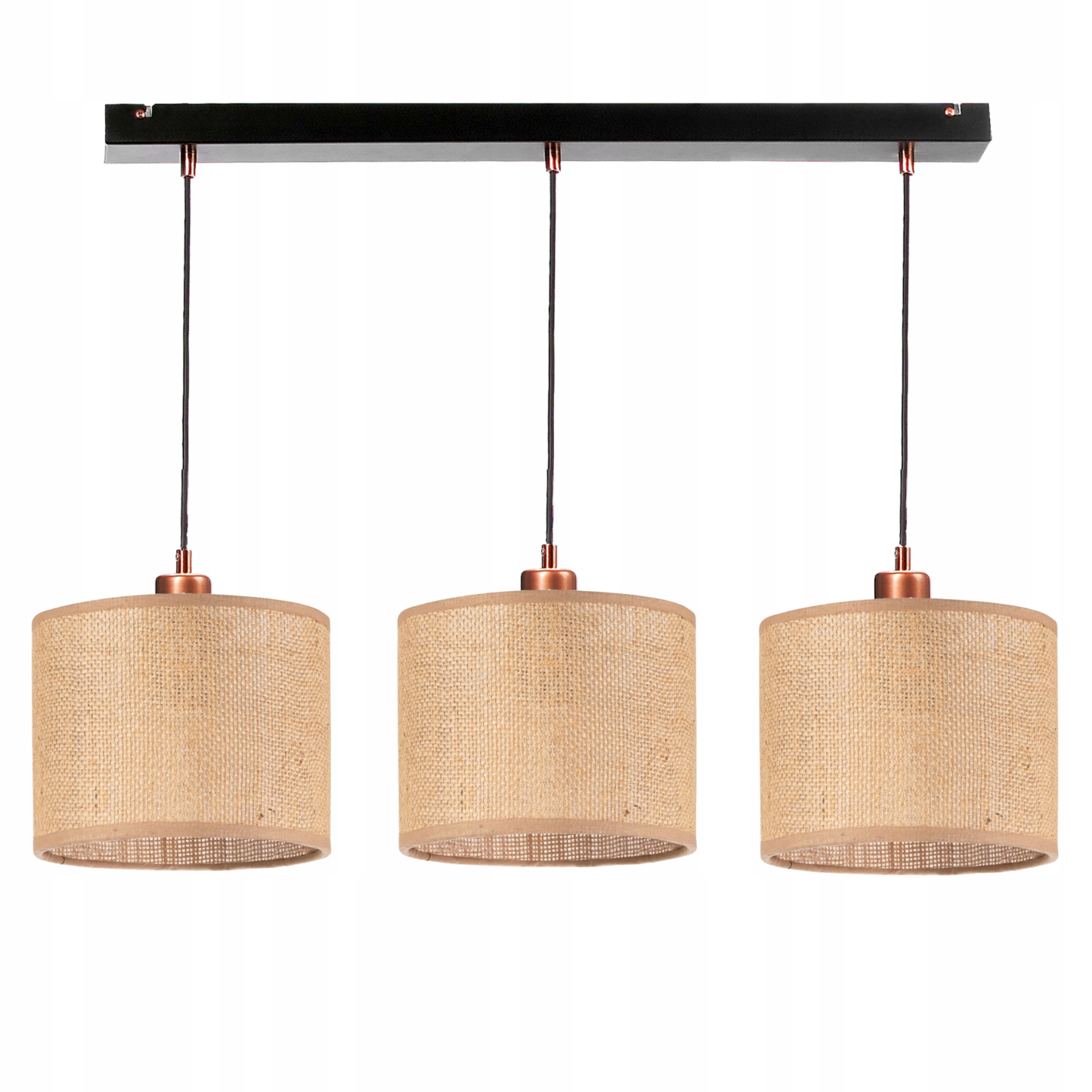 Závěsná Lampa S Stínítkem, Lustr Juta Boho Etno Led E27