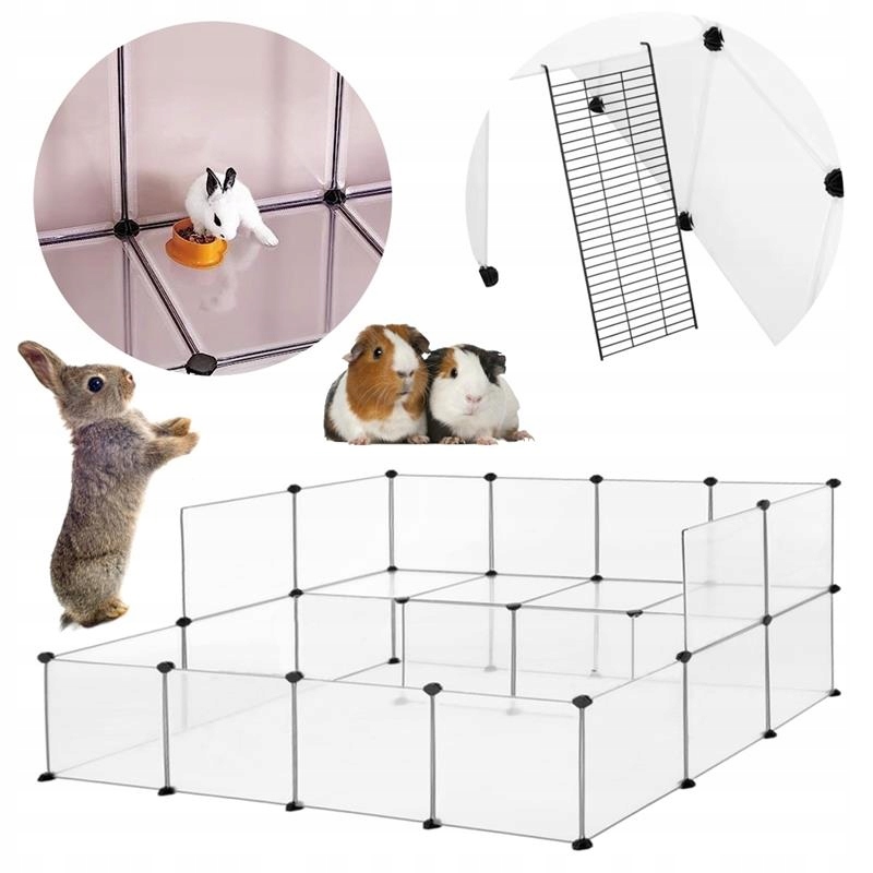 Klec Kotec pro zvířata Výběh Skládací Modulární ohrada pro hlodavce