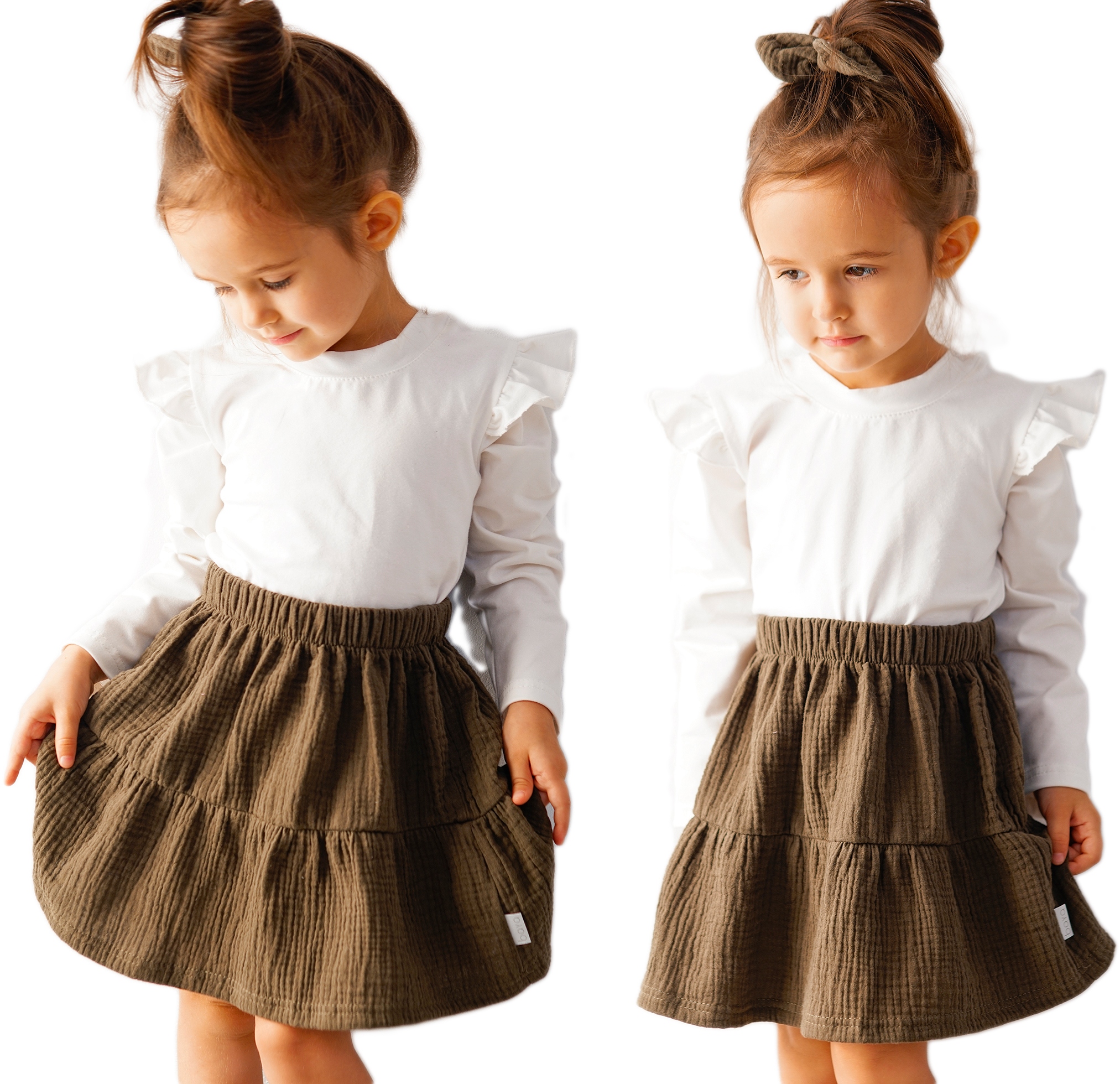 Юбка МИННИ муслин - 116 ХАКИ - БЕЯ