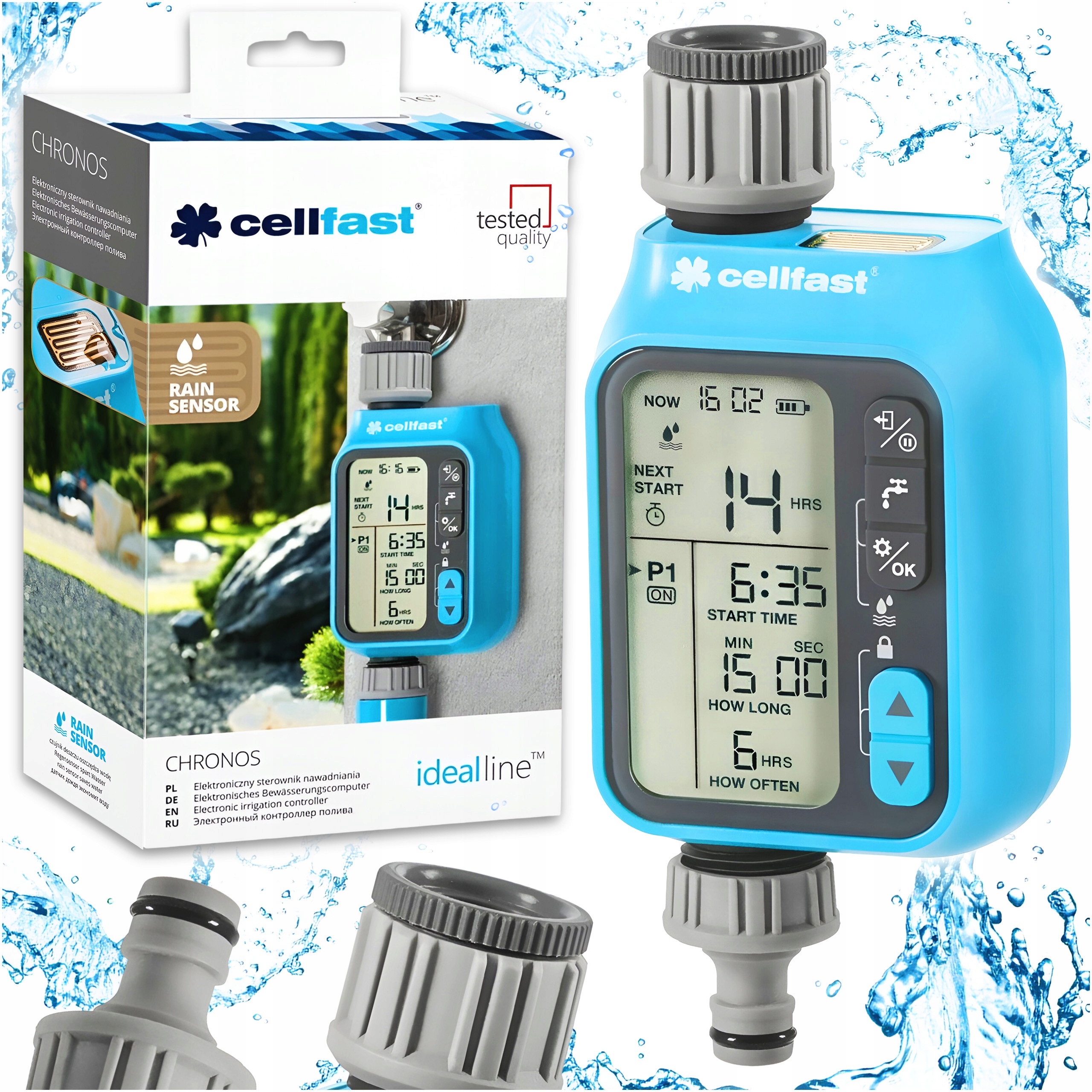 Sterownik Automatyczny Programator Elektroniczny Do Nawadniania Cellfast