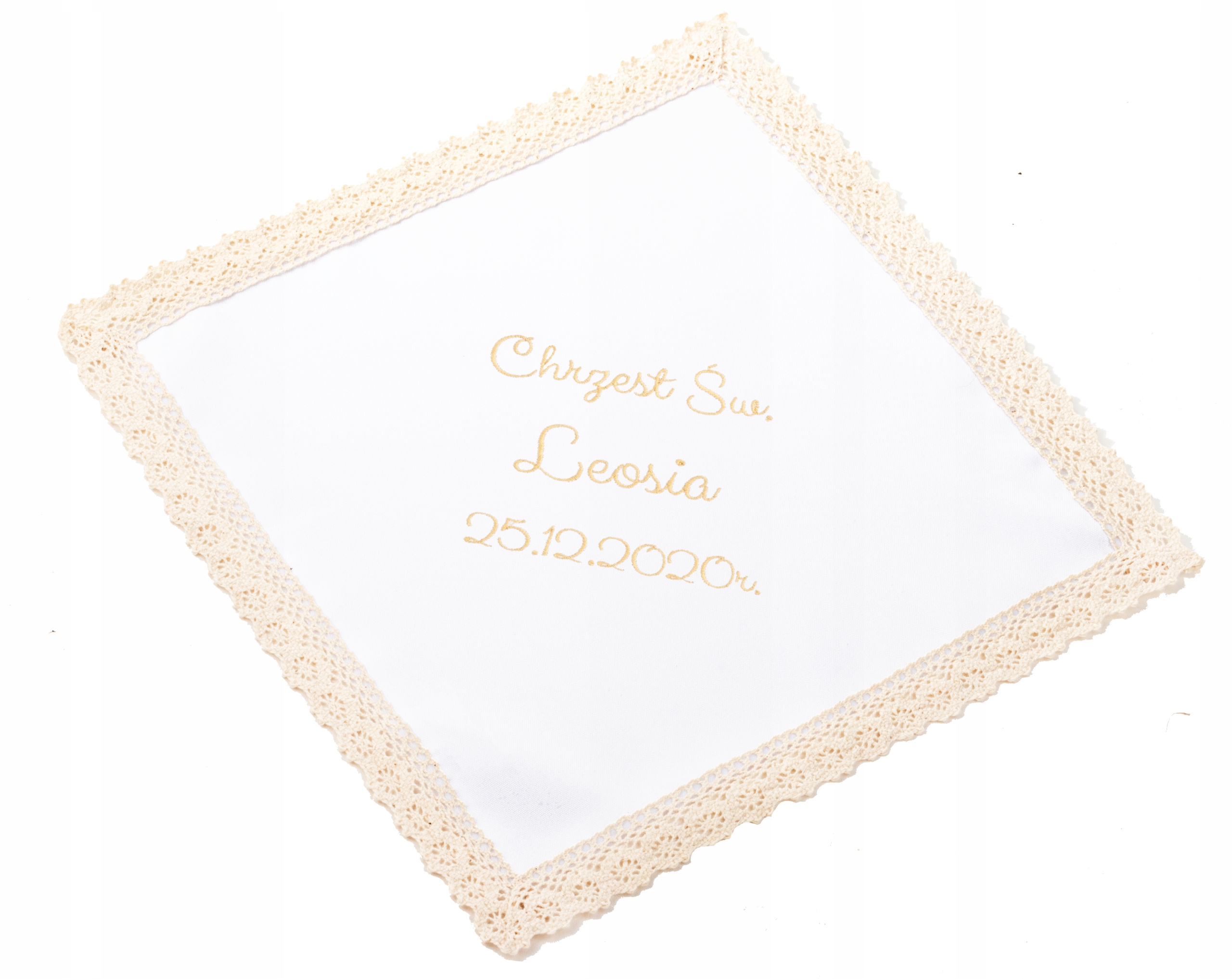 

Szatka Haftowana Do Chrztu Na Chrzest Haft