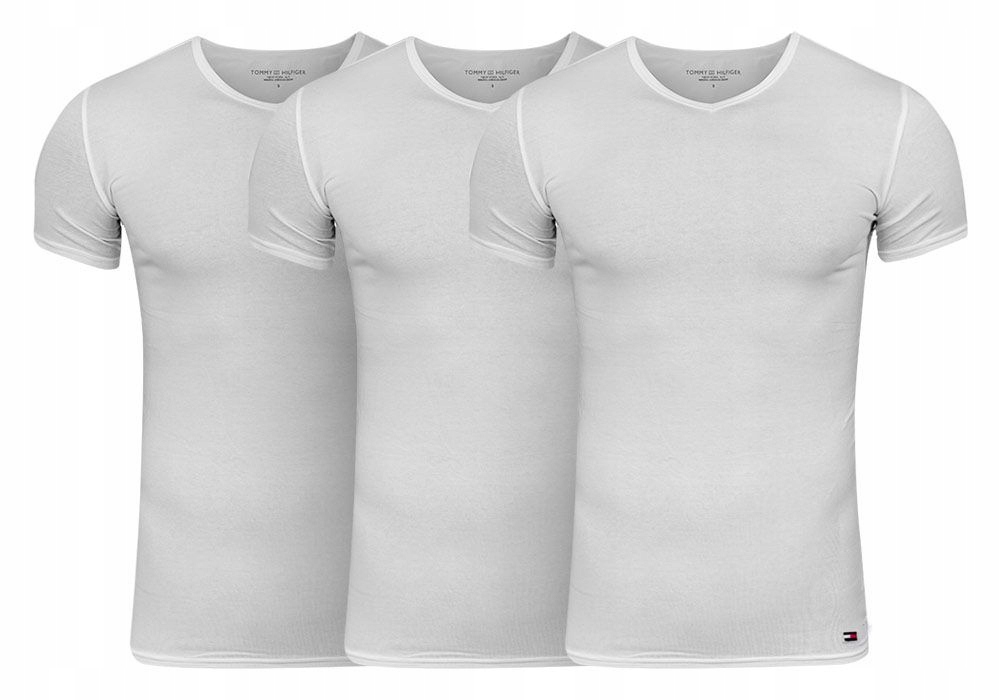 

Tommy Hilfiger 3 Pary Męski T-shirt Vn White XXL