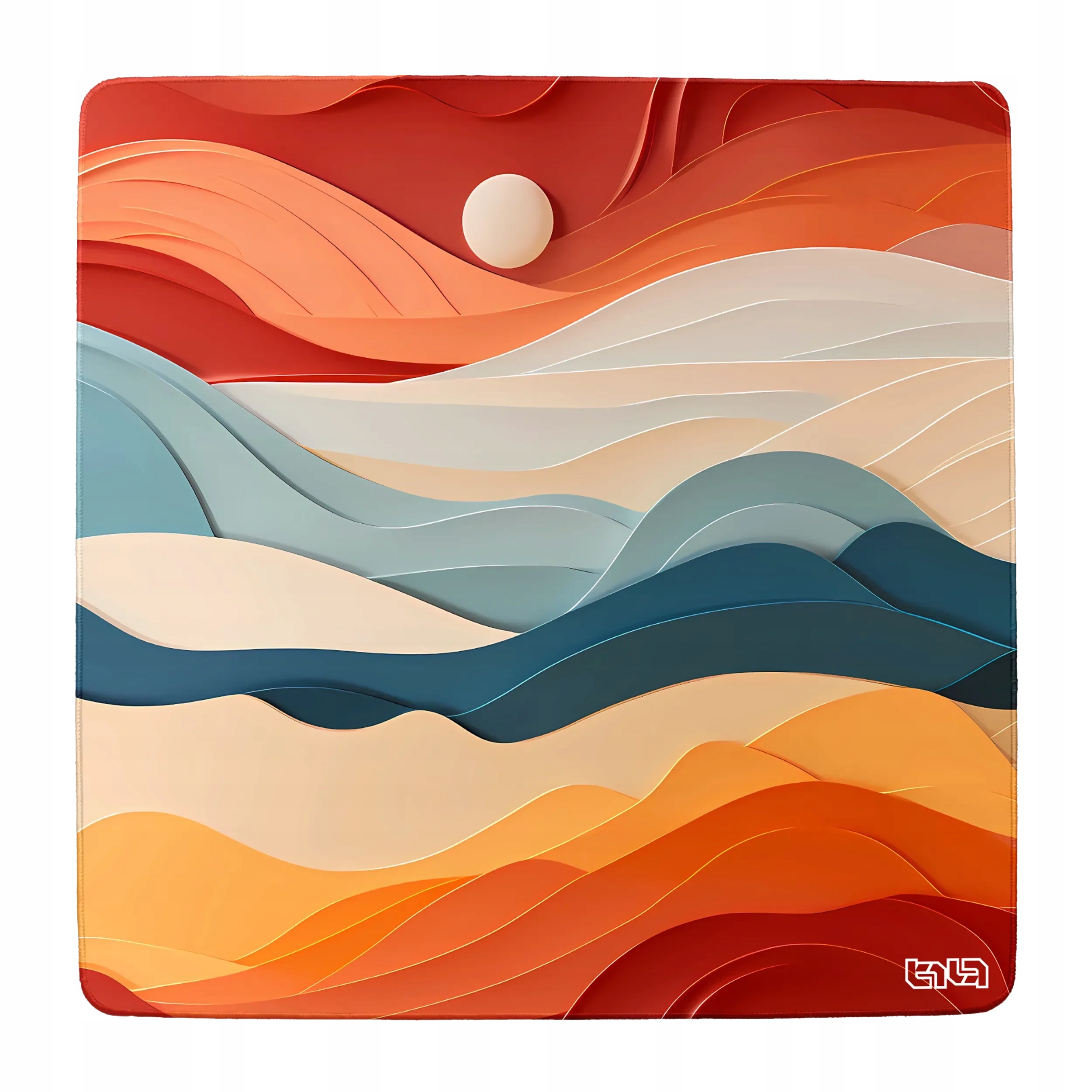 Mata Ochronna Na Podłogę Miraż Pustynnych Fal 100x100 Tilt Do domu