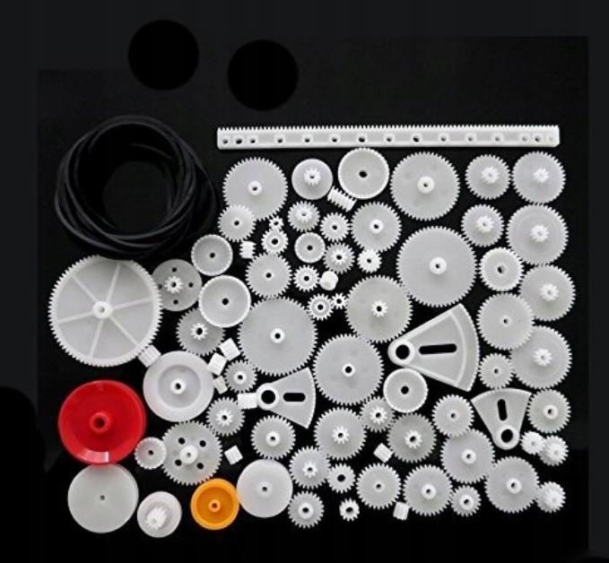 Zestaw kół zębatych plastikowych 81szt Producent Inna