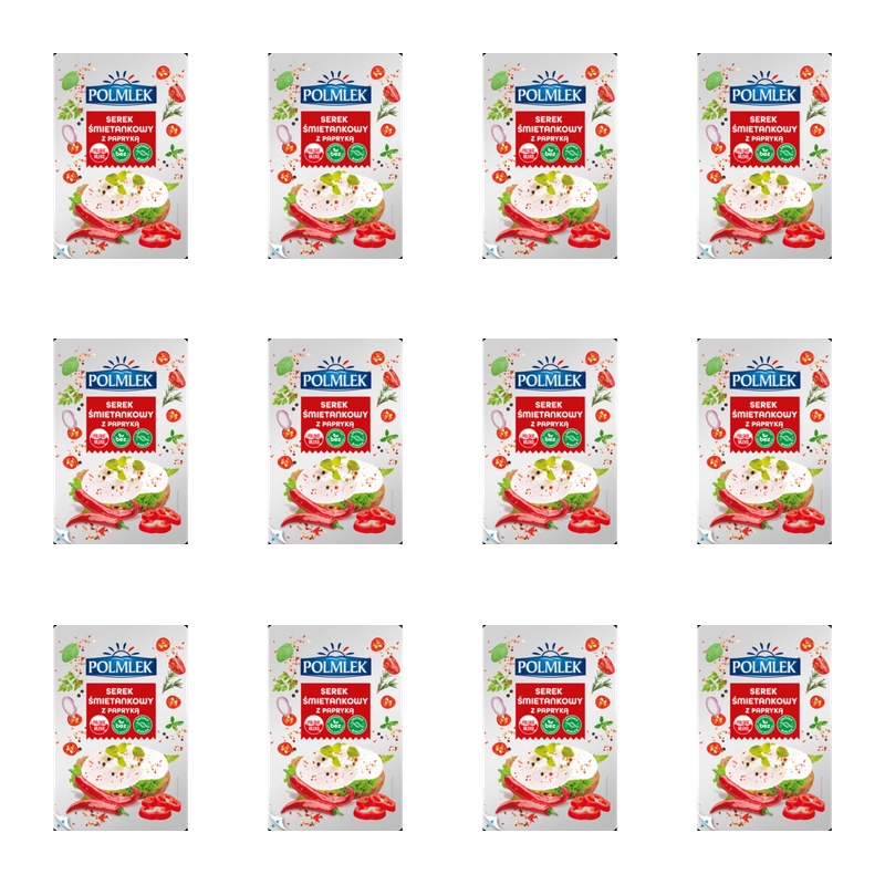 Polmlek Smetanový sýr s paprikou a paprikou 150 g X12
