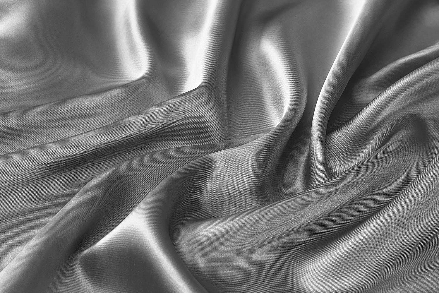 Hodvábne prestieradlo 215x275 Posteľná Bielizeň Hodvábna Dark Grey Tmavošedá