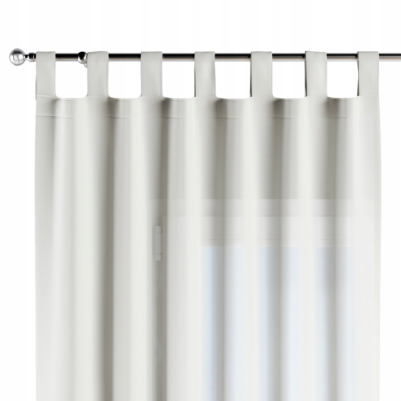 Záves na traky 1 ks 130x260 cm biely