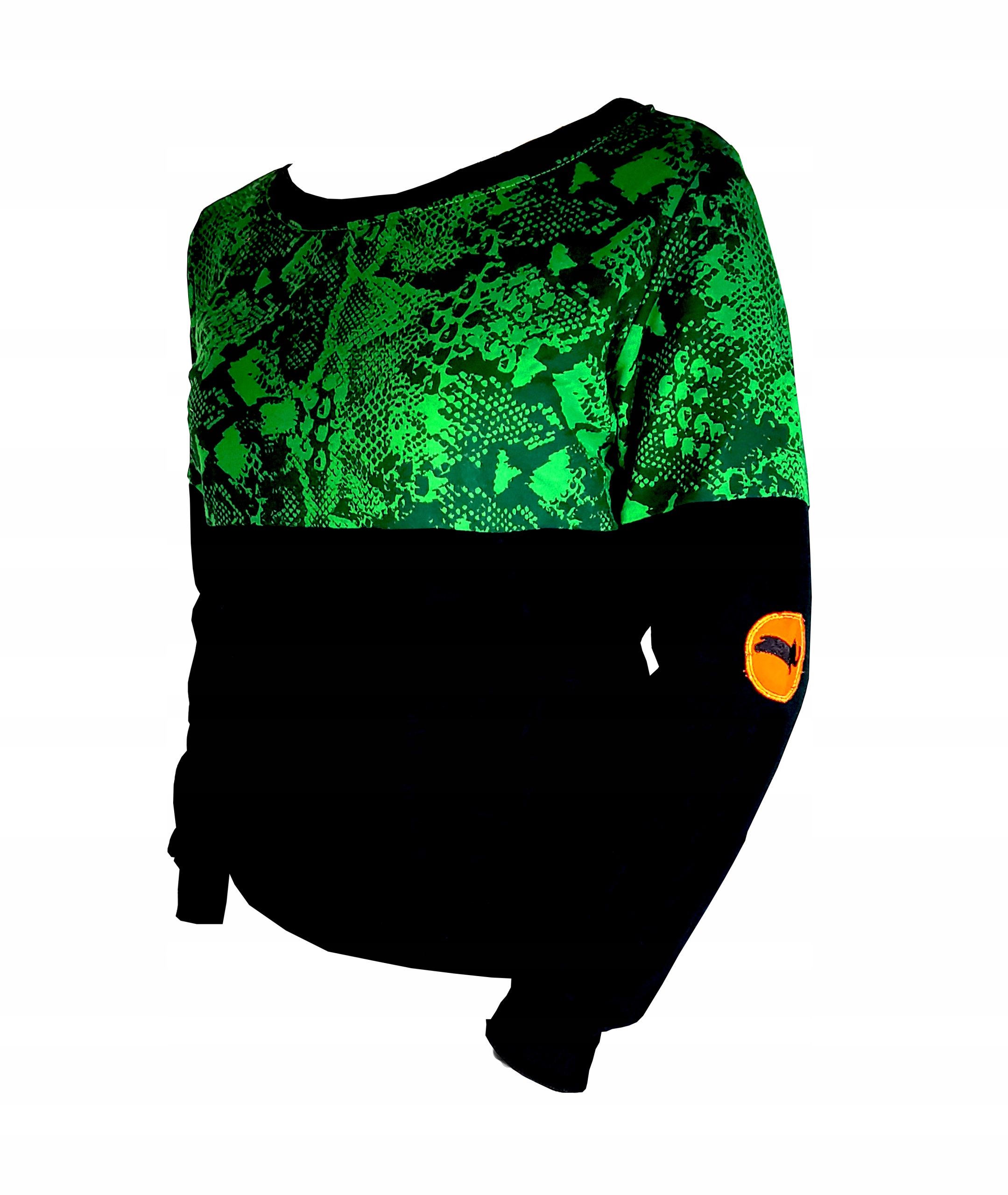 

Bluza damska bawełniana zwierzęcy print wąż S