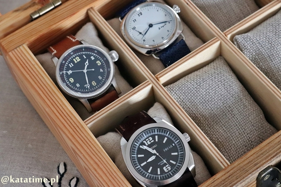 SKRZYNECZKA KASETKA PUDEŁKO BOX NA 6 ZEGARKÓW DREWNIANA ROBIONA RĘCZNIE Kod producenta SNZPol-Dr2x3D