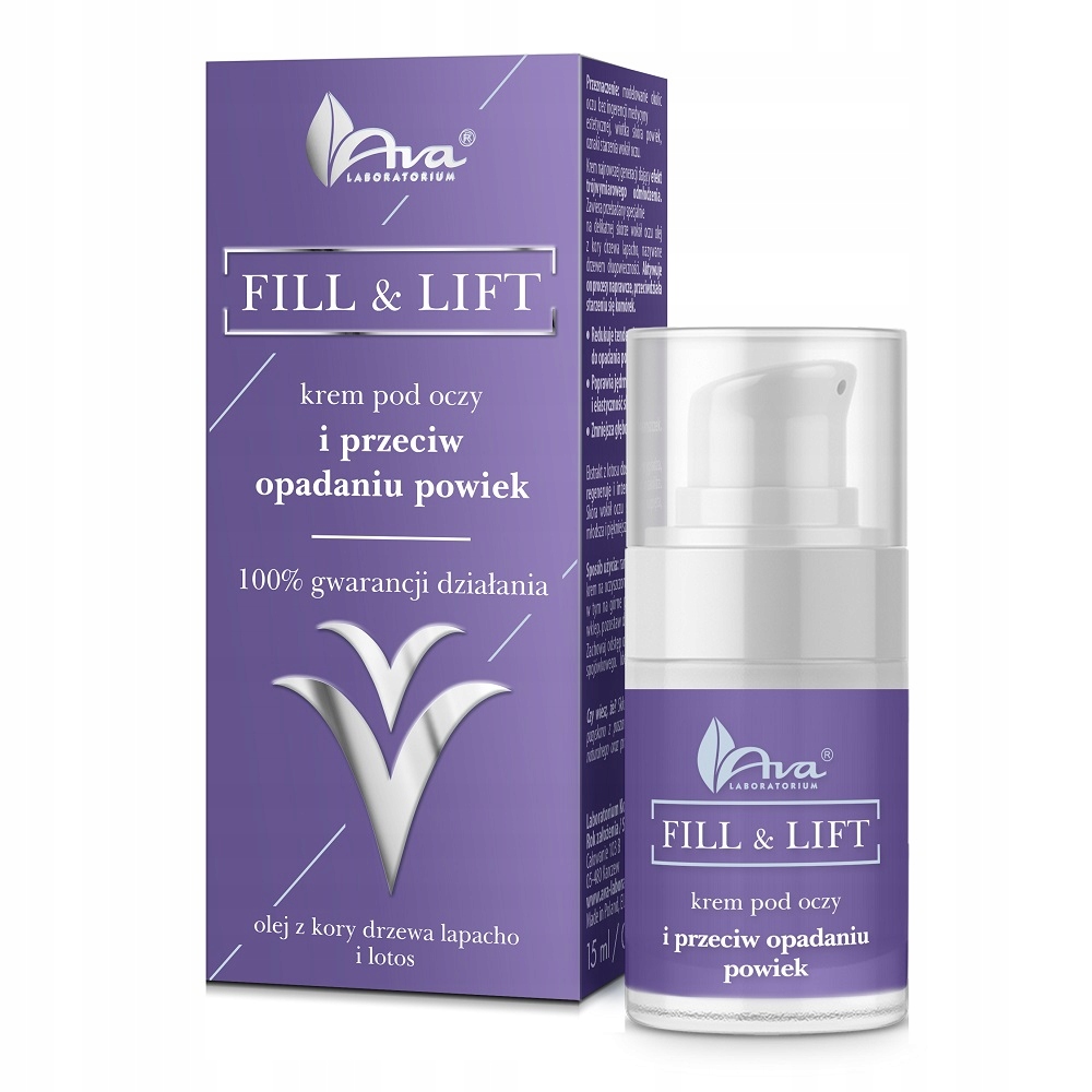 Ava Laboratorium Fill & Lift očný krém a krém proti ptóze 15ml